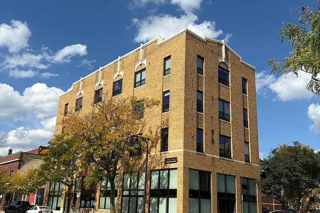 Firestone Lofts brick building exterior