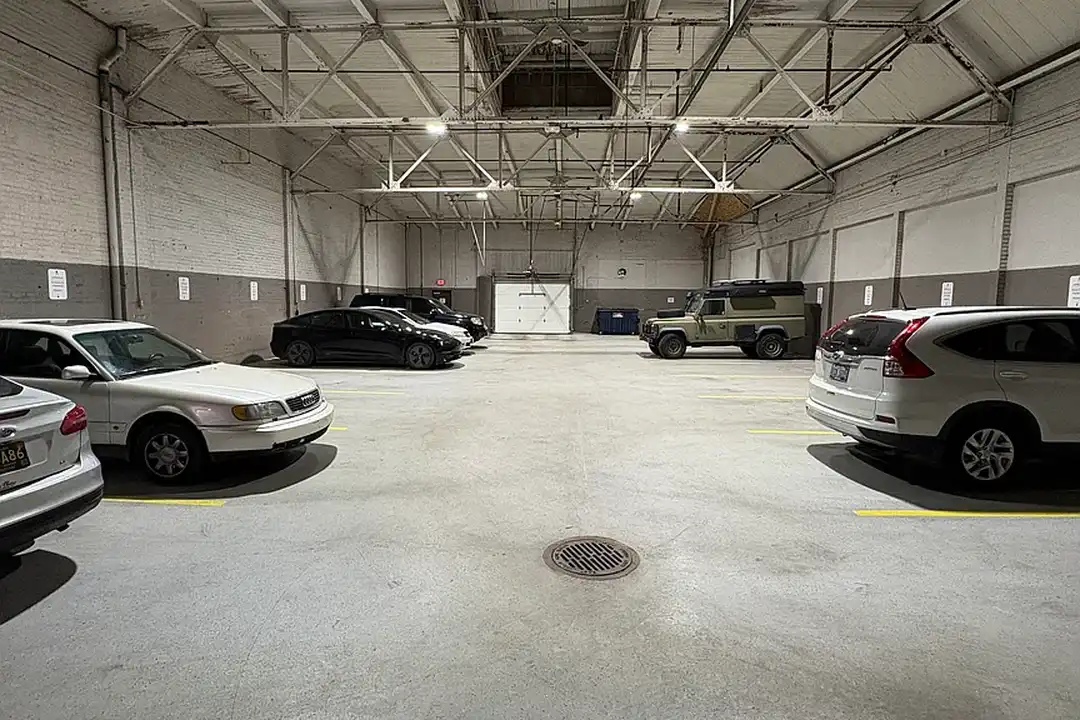 Secured parking garage