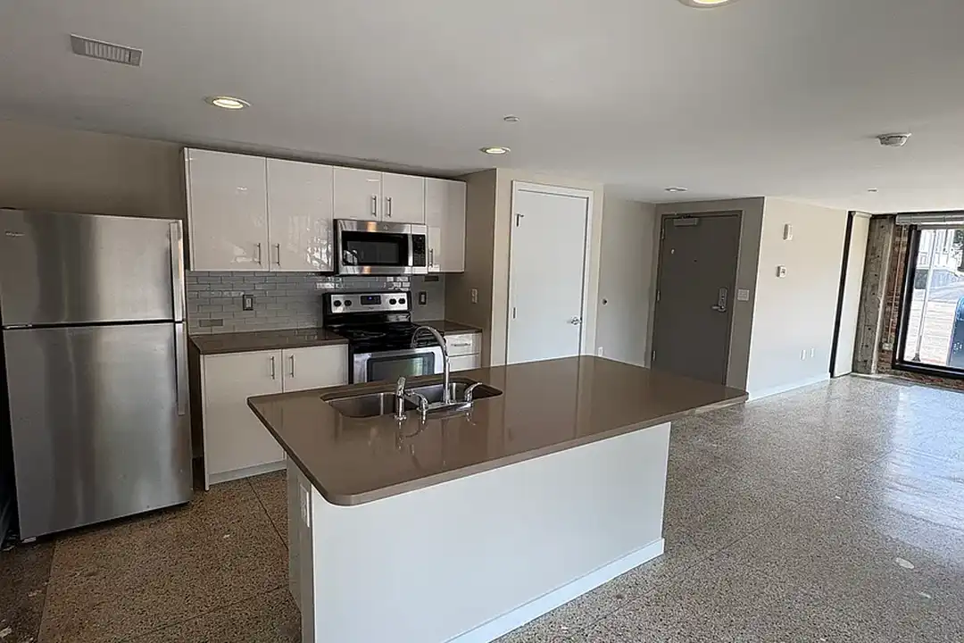 Kitchen with island